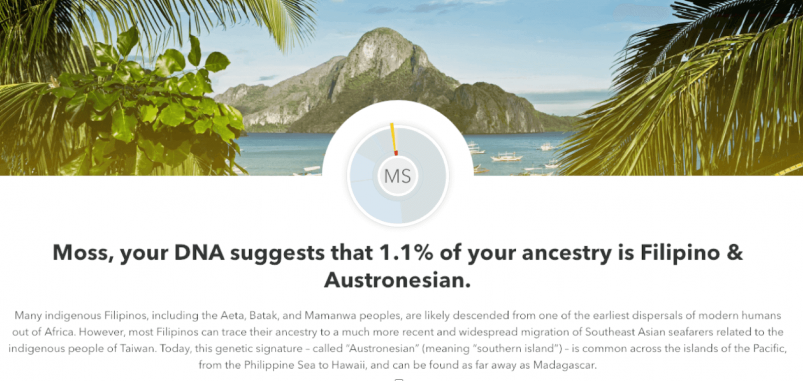 23andMe vs AncestryDNA - 23andMe ethnicity profile