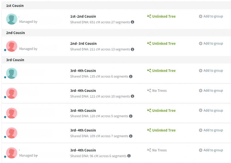 MyHeritage vs 23andMe vs Ancestry review -- Ancestry DNA relatives