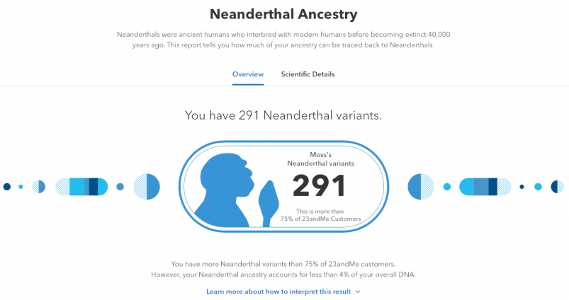 MyHeritage vs 23andMe vs Ancestry review --23andMe Neanderthal Ancestry