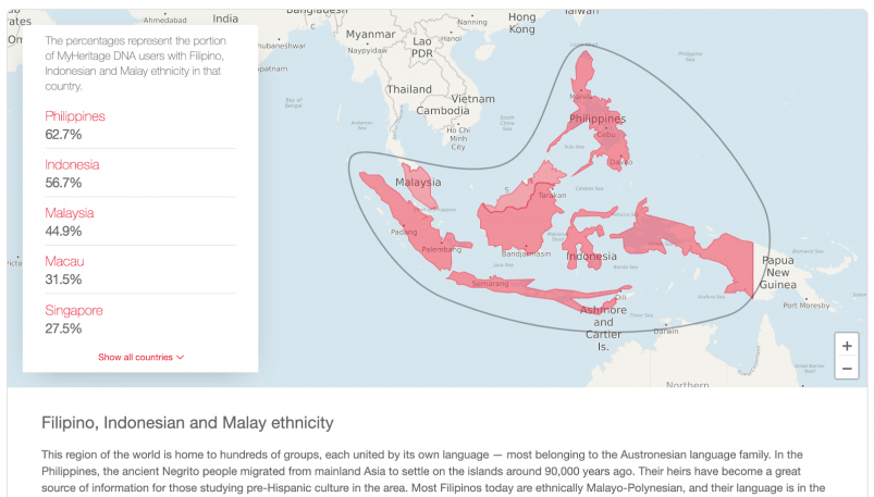 MyHeritage vs AncestryDNA - MyHeritage Ethnicities Around the World