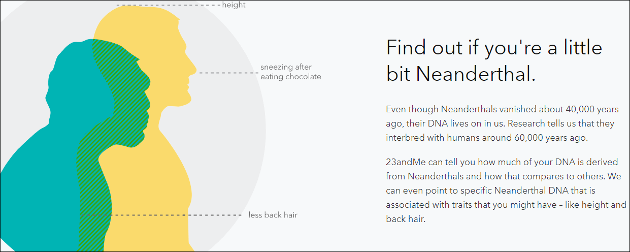 23andme pricing - neanderthal