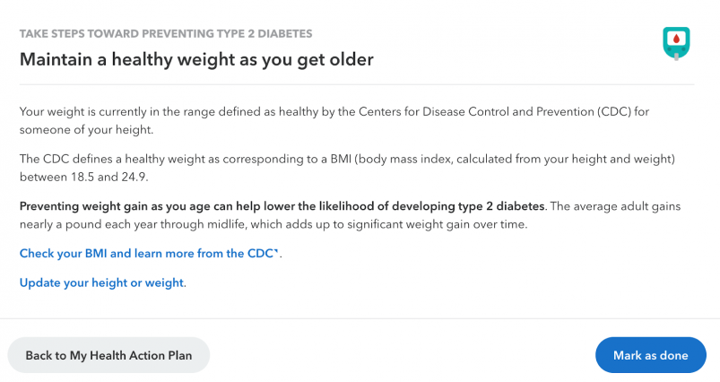 23andMe health report