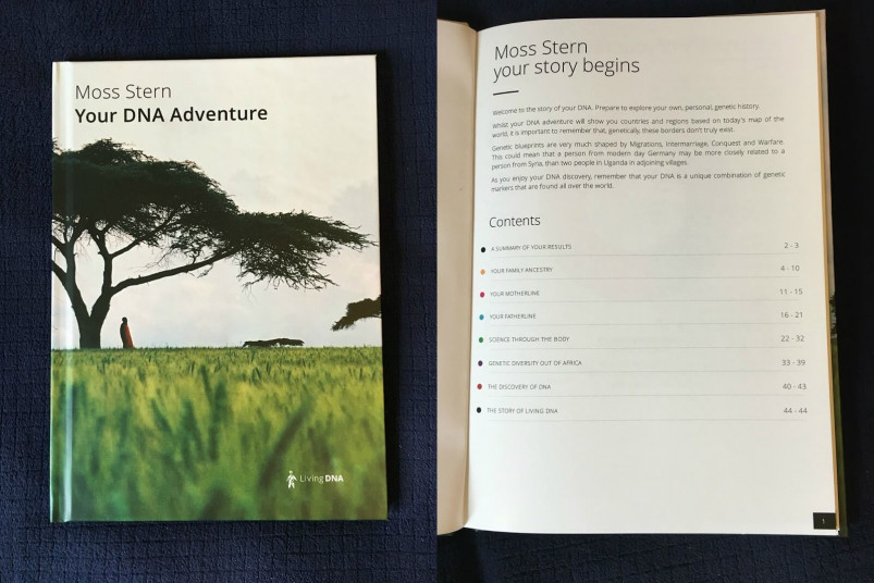 Living DNA Printed Ancestry Book