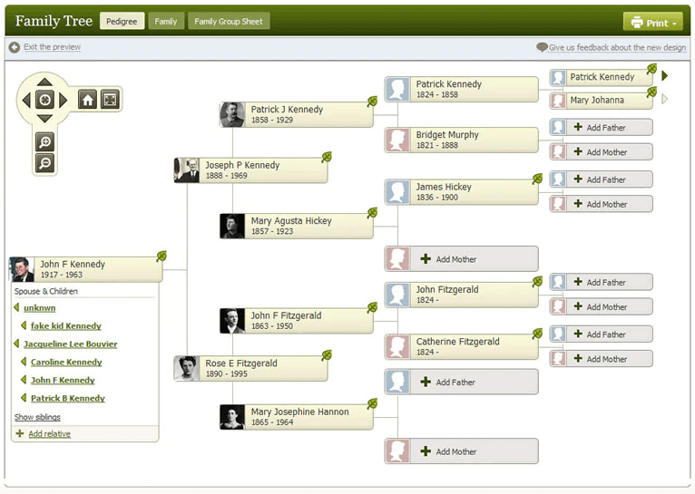 AncestryDNA's Family Tree Service