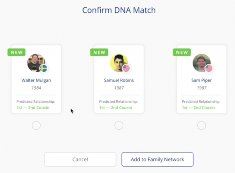 Living DNA's Relative Matching Service
