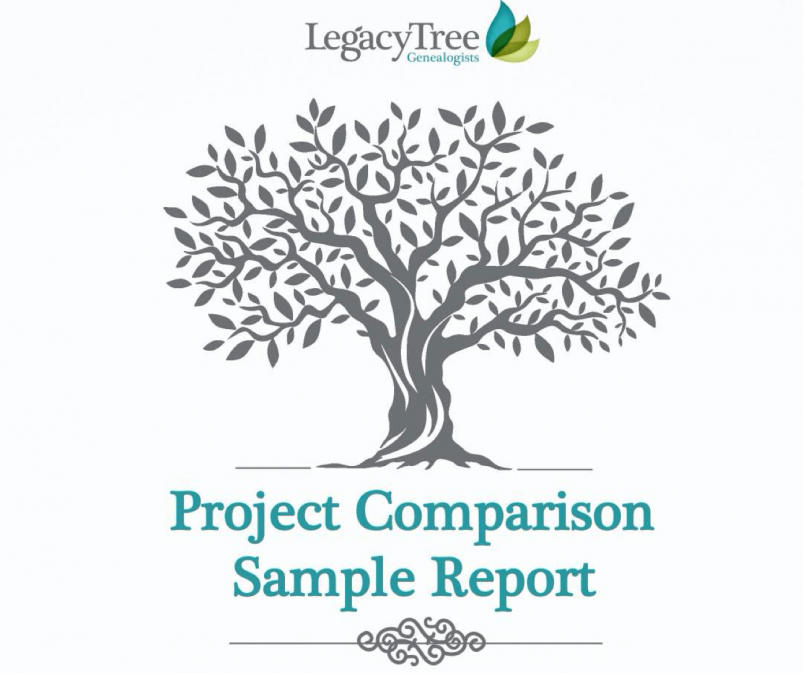 Legacy Tree sample report cover