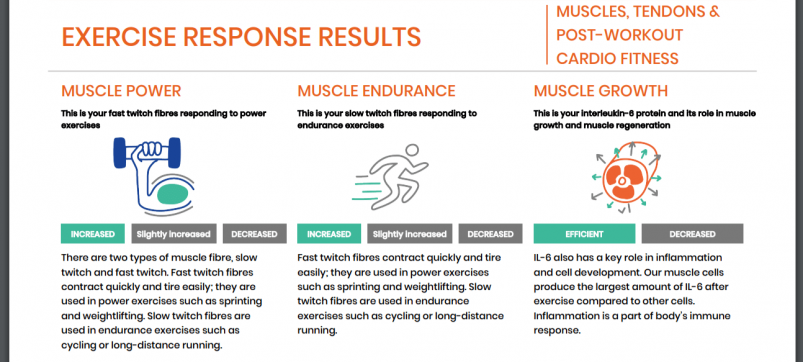 Rightangled's Exercise Response Results