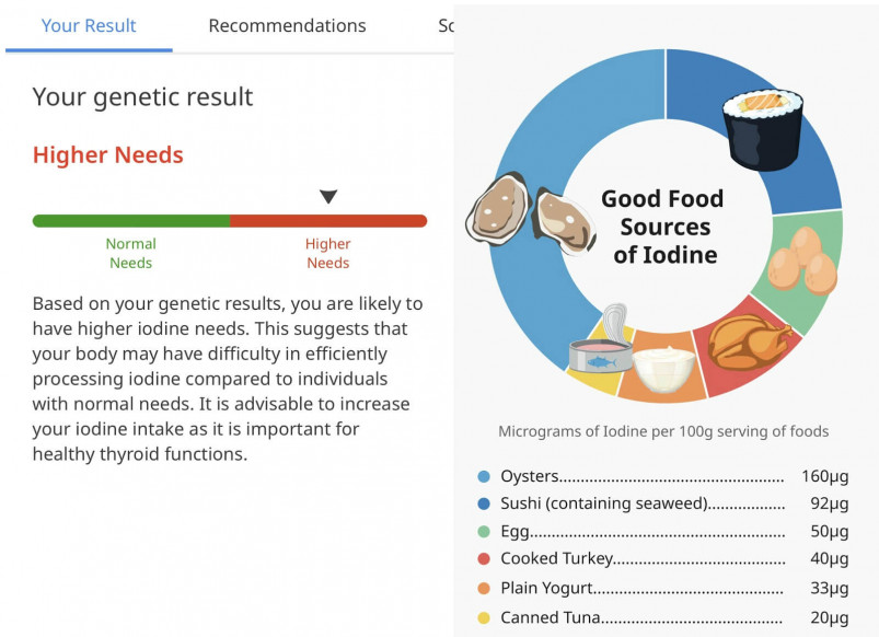 Nutritional Recommendations from Circle DNA