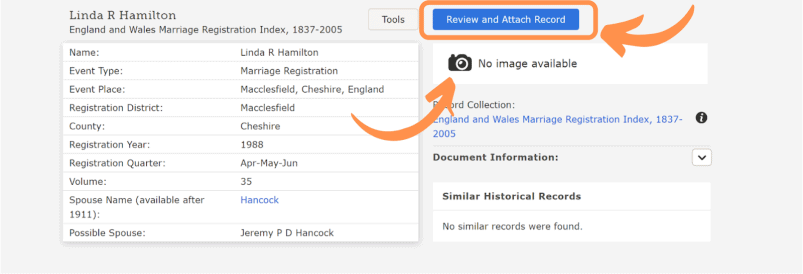 Find and attach records on FamilySearch to your ancestors.