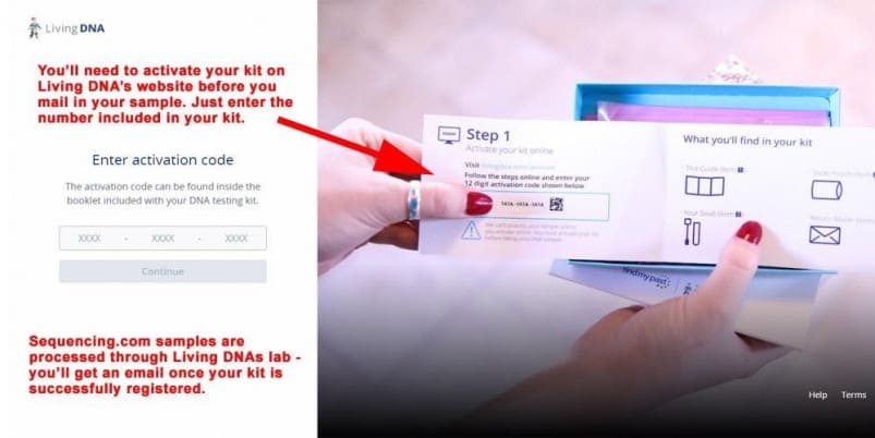 Sequencing.com - Living DNA Kit Activation