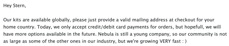 Nebula Genomics inquiry response #1