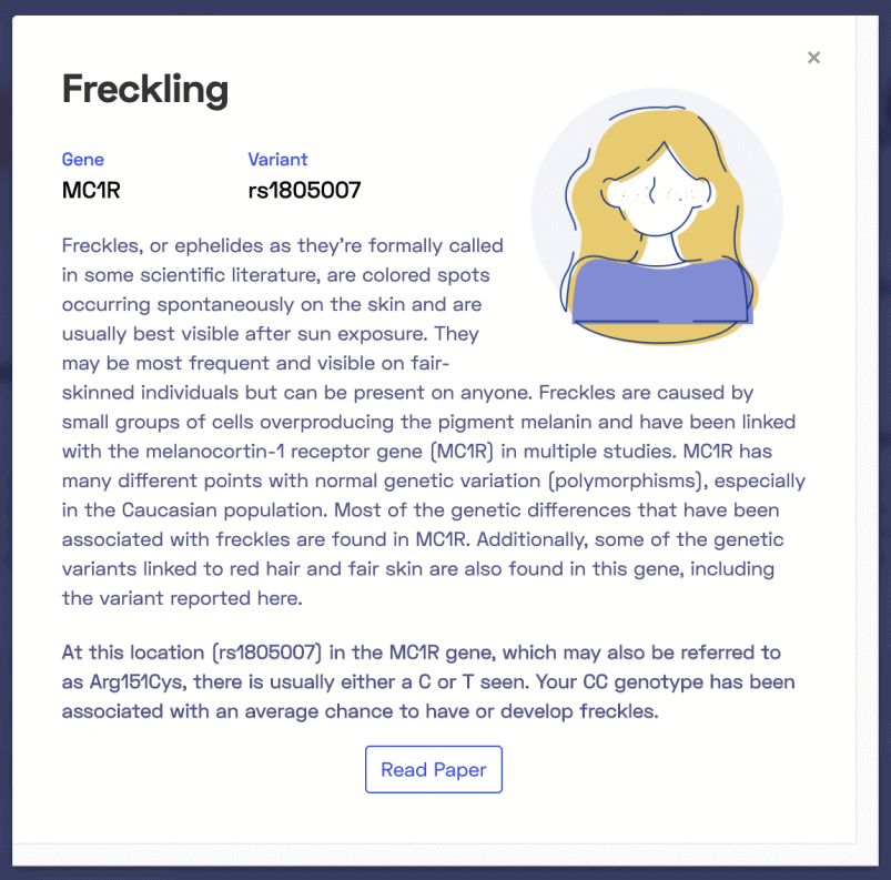 Explanation of findings regarding freckling