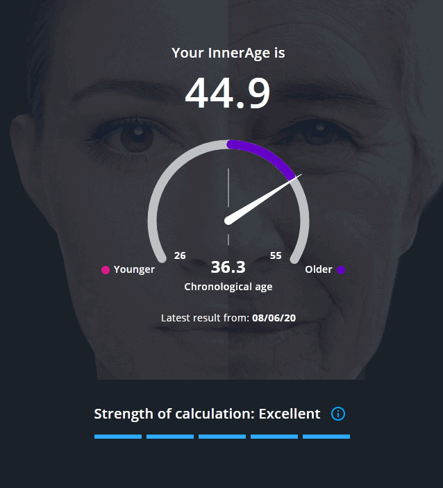 InsideTracker InnerAge 2.0 results