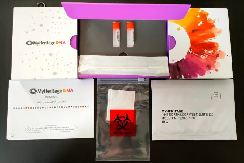 MyHeritageDNA Kit Contents