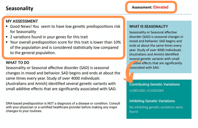 Silverberry Genomix Results