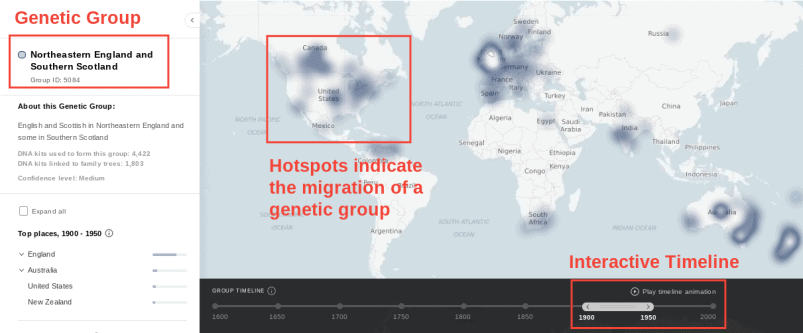 MyHeritage DNA Results Genetic Groups