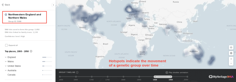 MyHeritage Genetic Groups