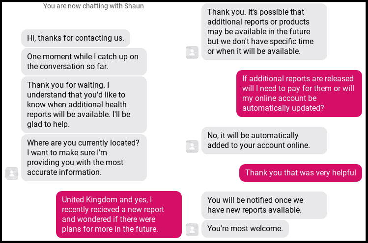 23andMe Live Chat Support