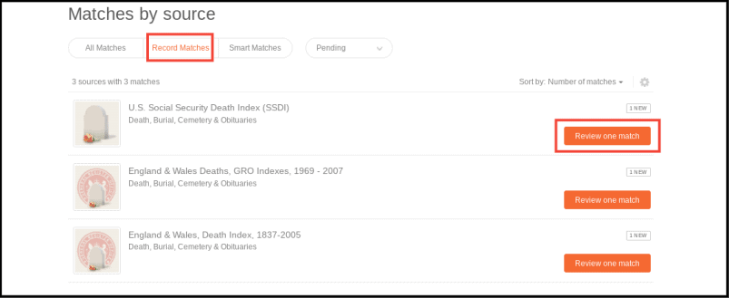 MyHeritage Record Matching